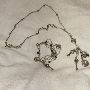 Brighton long Necklace Pendant with matching Bracelet